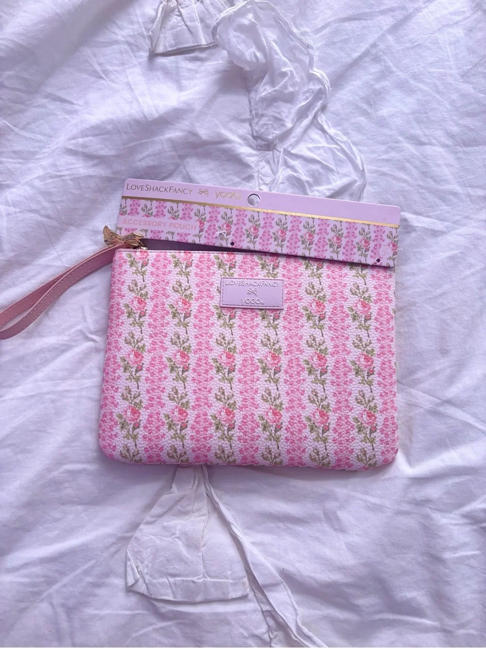 LoveShackFancy x Target - Yoobi Zip Pencil Case Strawberry Macaroon